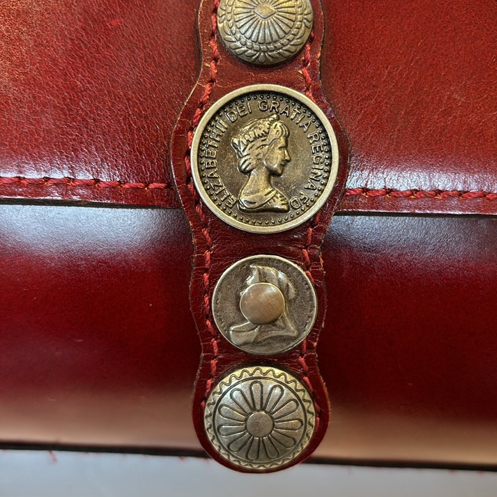 Patricia Nash Burgundy Crossbody Bag Renaissance Collection - Picture 6 of 16